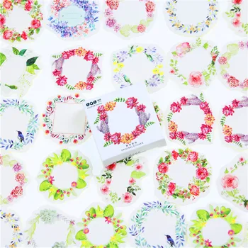 

45 Pcs/lot Mini Wreath Paper Sticker Decoration DIY Ablum Diary Scrapbooking Label Sticker Kawaii Stationery