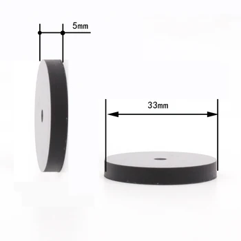 

4pcs 33mm*5mm Black 3K Carbon Fiber Speaker Amp Spike Isolation Stand Feet Base HIFI