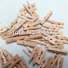 Мини прищепки из березового дерева мини " прищепки натуральный цвет баннерный зажим для свадебного украшения подарочная упаковка