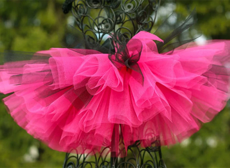 Infant Toddler Pink and Black Tutu, Birthday Tutu, Party Tutu, Size infant to 2T3