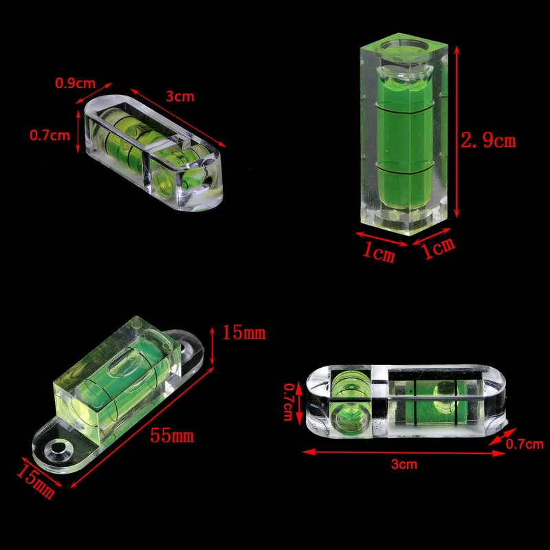 One Or 2PCS Mini Spirit измерительный прибор уровня T type круглая квадратная стандартная с