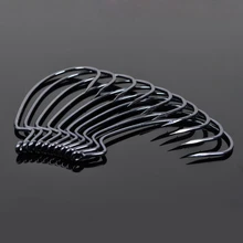 50 шт./лот Высокоуглеродистая сталь рыболовные Кривошип крюк свинцовые острые рыболовные Крючки рыболовные снасти