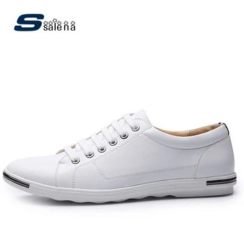 

Men Casual Shoes High Quality Colorful Flats Men Leather Shoes Light Brand Trail Shoes Size 38-48 AA30042