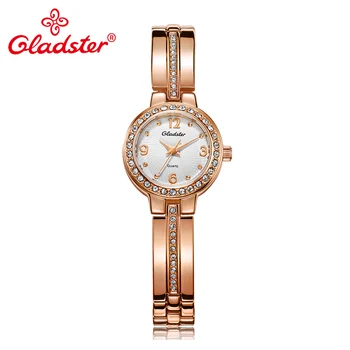 

Gladster Japan TMI-PC21 Fashion Sapphire Crystal Golden Women Watch Bracelet Female Wristwatch Elegant Quartz Dress Ladies Clock