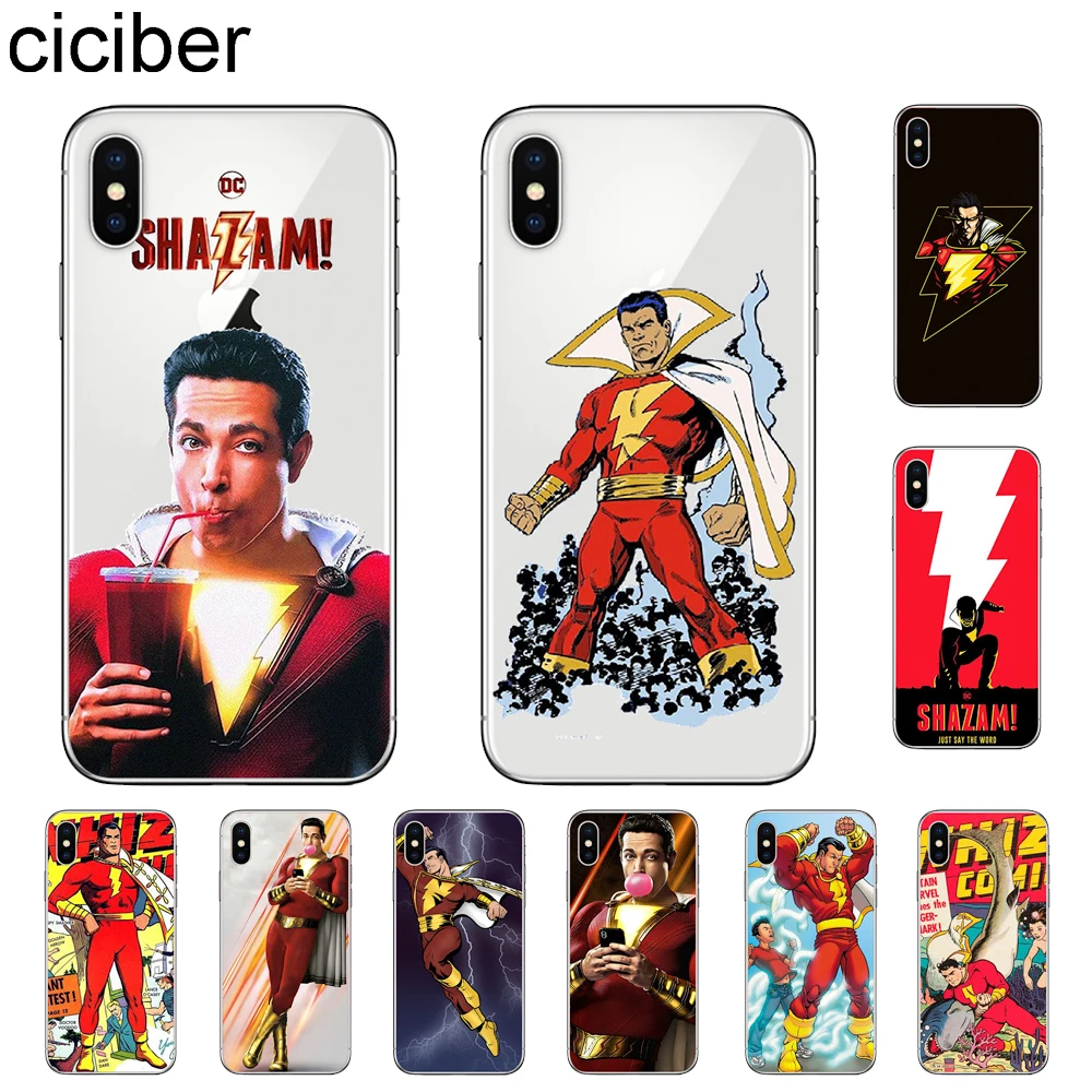 

ciciber Babaite Shazam! 2019 Film DC Superhero Cover For iPhone 11 Pro Max X XR XS MAX 7 8 6 6s Plus 5 5S SE Phone Case Soft TPU