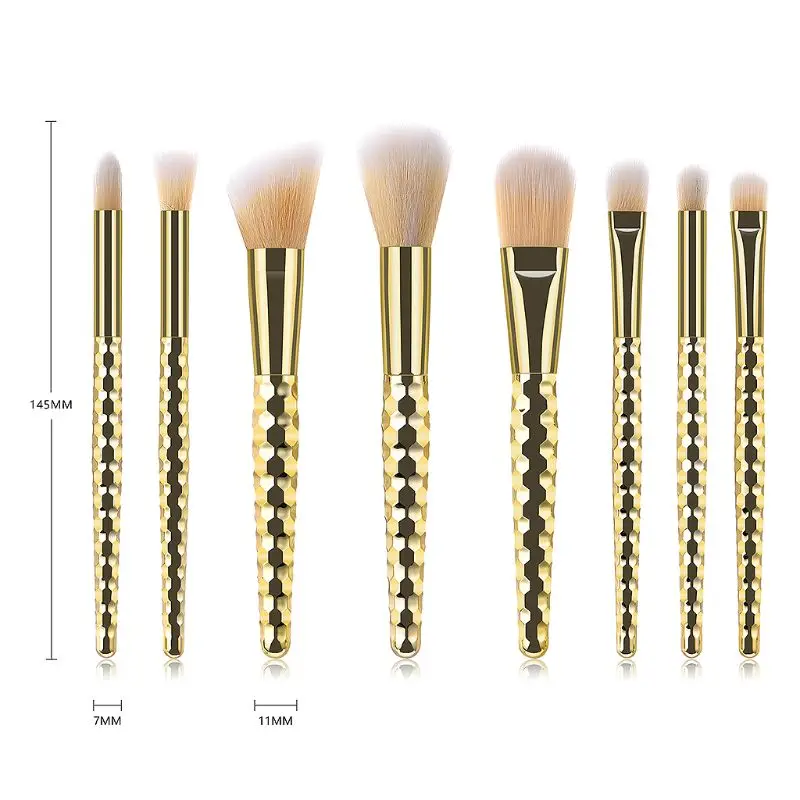 4/8 PCS/مجموعة ماكياج عينيه العين استحى مسحوق الأساس المهنية العسل الضروري الجمال أداة التجميل مجموعة