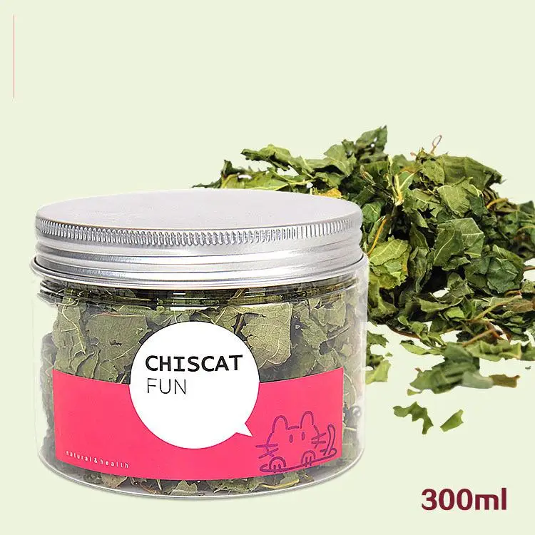 300 Canned Chiscat Polygonum Leaf Cat Grass Snack Remove Hairballs And Prevent Stones Cats