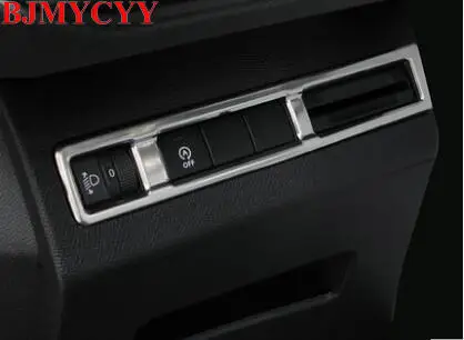 BJMYCYY подходит для 2017 Peugeot 5008 3008 GT аксессуары из нержавеющей стали кнопки