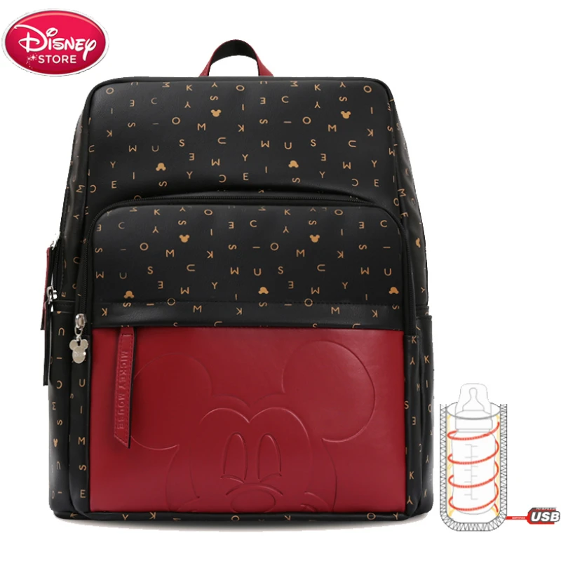 Disney momie couche mode Mickey Mouse sacs pour maman bouteille isolation sac voyage sac à dos concepteur sac d'allaitement pour les soins de bébé