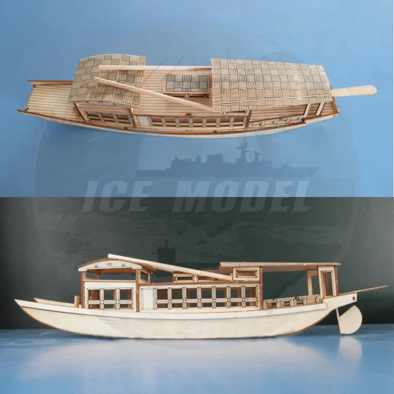 Китай Южное озеро деревянные сборные модели лодки наборы Лазерная резка процесс Обучающие игрушки DIY модель корабля