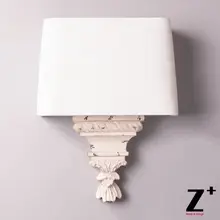 Американский стиль архитектурный элемент бра винтажный настенный светильник льняной абажур Настенный бра Реплика товара