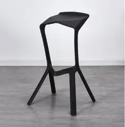 Простой Современный барный стул Nordic Повседневная пластиковый барный стул Креативный дизайнер личность акулы рот стульчик. 0