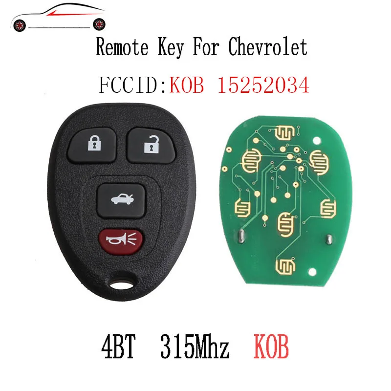 GORBIN 2 шт. * 315 МГц дистанционный ключ для Chevrolet Cobalt 2005 2006 2007 2008 2009 2010 Malibu 2004 2012 KOBGT04A