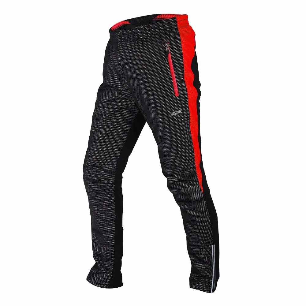 ARSUXEO Winter Warm Up Thermal Fleece Ciclismo Cycling Pants MTB Bike