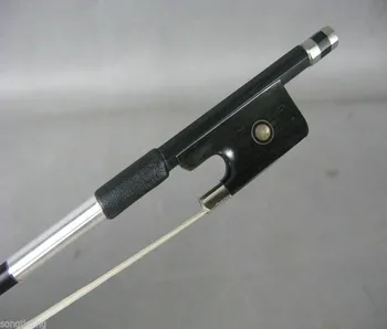 

Advanced black Carbon fiber Cello bow 3/4,ebony frog with Paris eye
