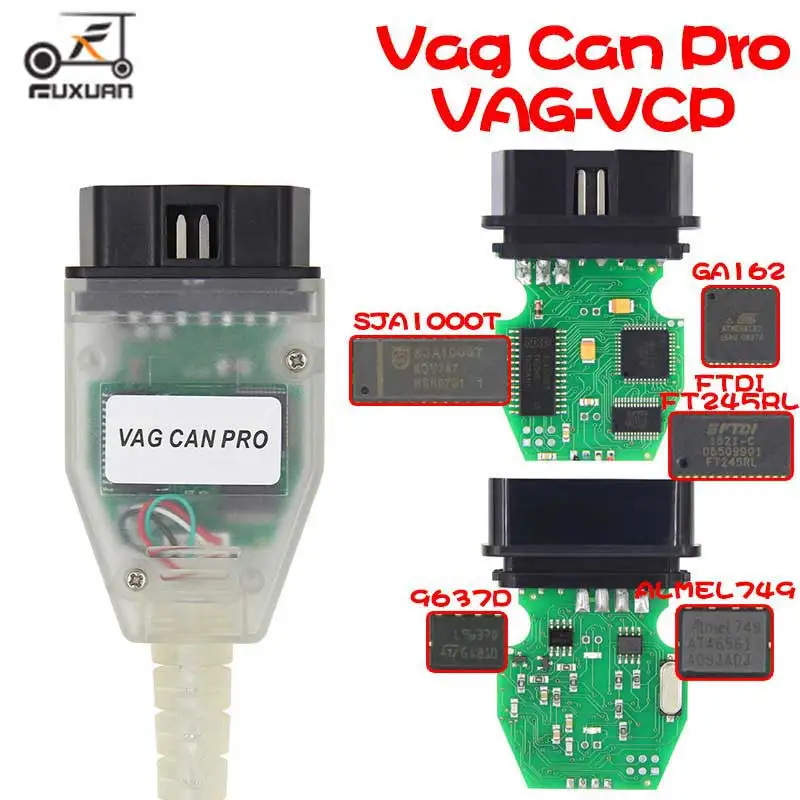 Профессиональный VAG CAN PRO CAN BUS+ UDS+ K-line S.W версия 5.5.1 VCP сканер OBD2 автомобильный диагностический сканер инструмент