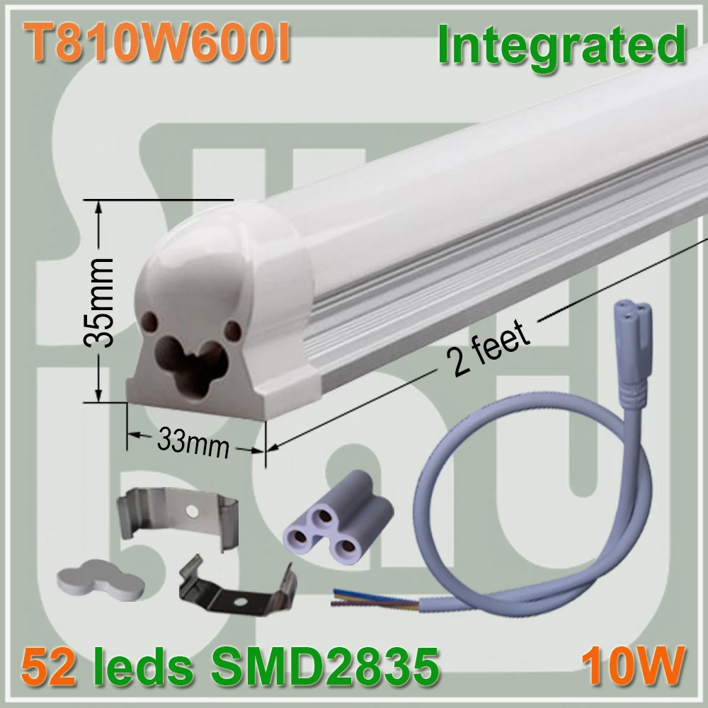 4pcs lot font b LED b font font b TUBE b font T8 integrated font b