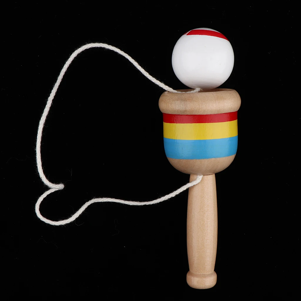 Japanese Classic Wooden Toy Kendama Cup and Ball Toss Catching Game