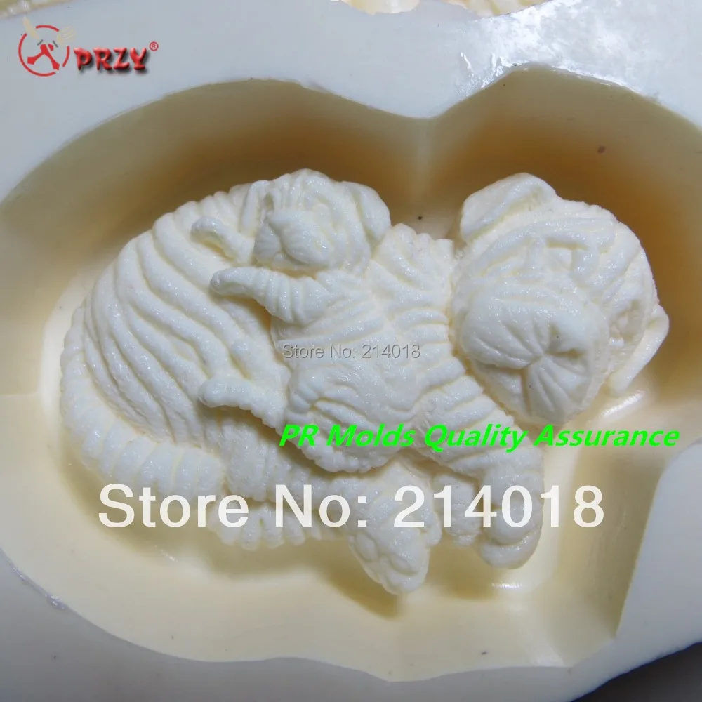 

Tiger modelling silicon soap mold fondant Cake decoration mold wholesale Handmade soap mold NO.:SO384 aroma stone moulds