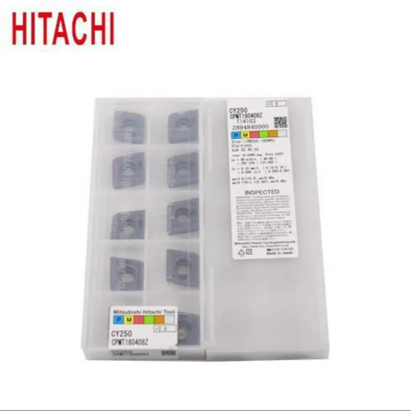 CPMT160408 CY250 original HITACHI carbide insert milling insert 10PCS