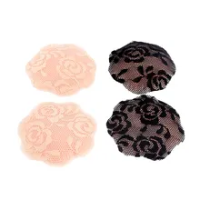 1 пара, высокое качество, женские 10 см кружевные покрытые силиконовые наклейки на соски, большие лепестки цветов, форма, многоразовый клей, Стикини