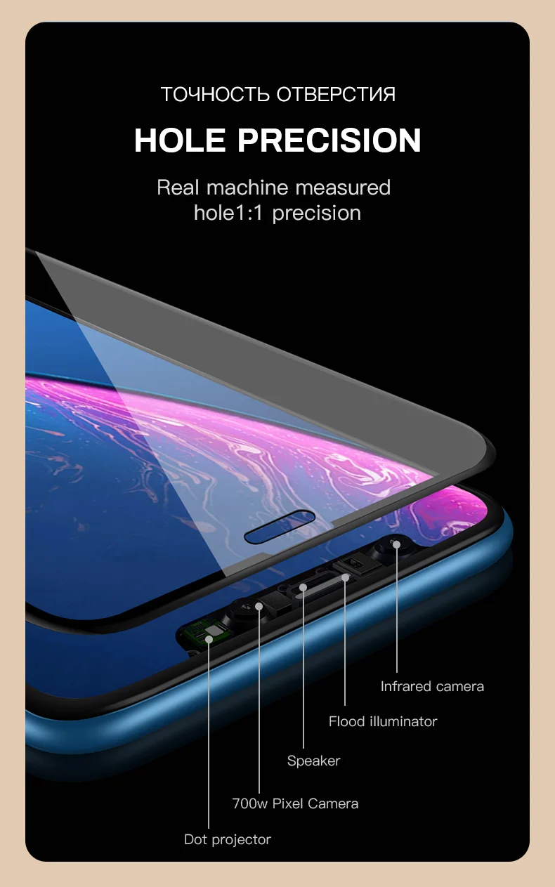 IONCT 10D закаленное защитное стекло для айфон 6 7 8 стекло 6s Plus защита полное покрытие на iPhone X XR Xs Max защита экрана