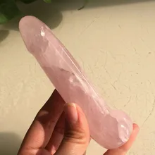 Топ 142 г натуральный розовый кварц кристалл палочка точка розовый исцеление
