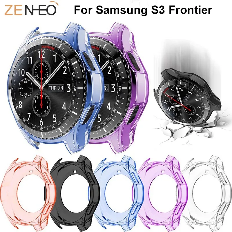 Защитный чехол из ТПУ для Samsung Galaxy watch 46 мм часов защитный с рамкой на 360 градусов |