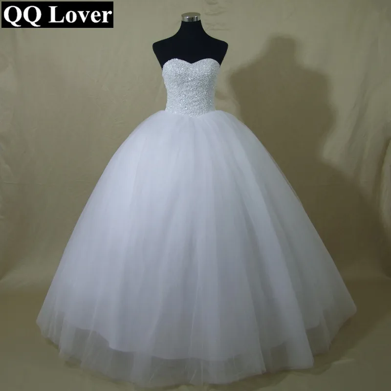 QQ Lover 2019 шикарное бальное платье с бусинами свадебное бесплатная доставка|vestido de