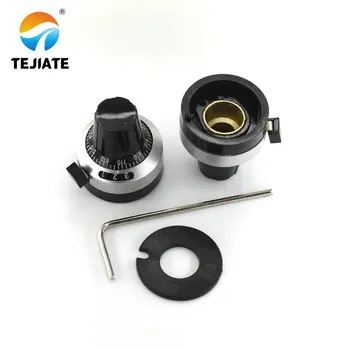 

1PCS 3590S 6.35 mm precision scale knob potentiometer knob equipped with multi-turn potentiometer