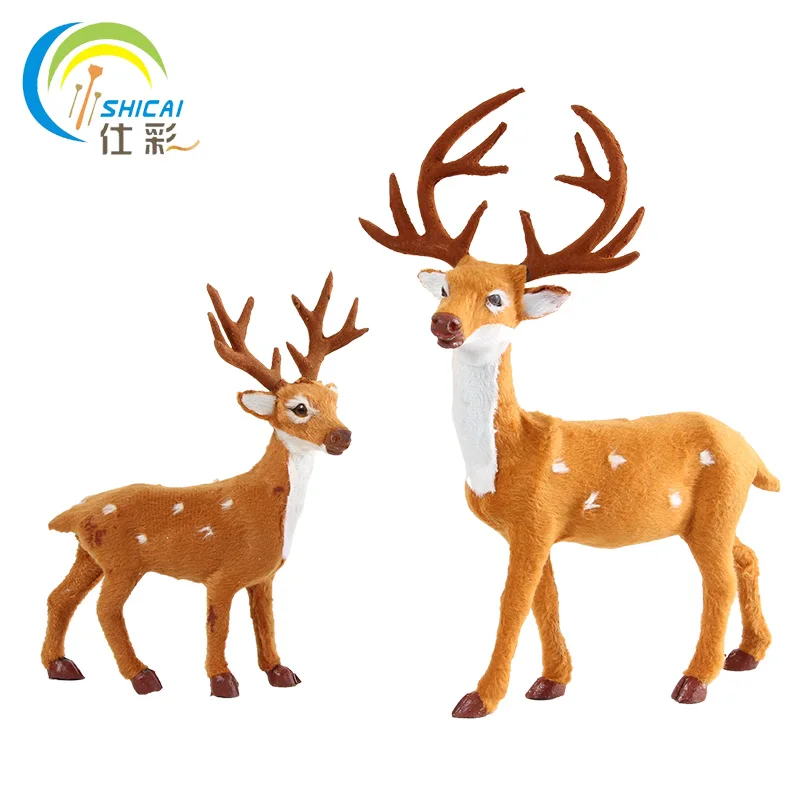 

Deer Christmas Decoration for Home Bar Party Present Showcase Theater Xmas Ornament Lifelike Reindeer Elk wedding decoration