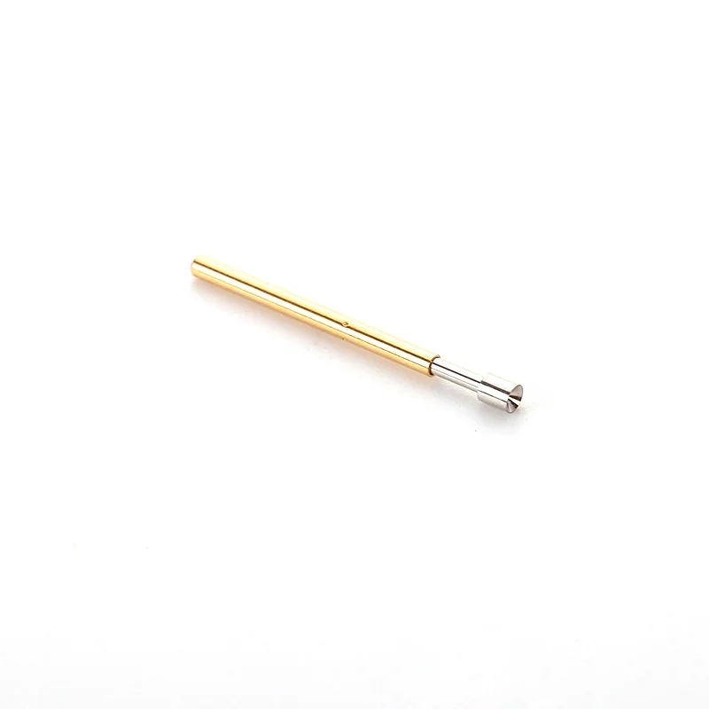 100Pcs P75-A Nickel Plated Springs Test Probe Brass Tube Outer Diameter 1.02mm Total Length 16.5mm Electronic Test Probe Tool
