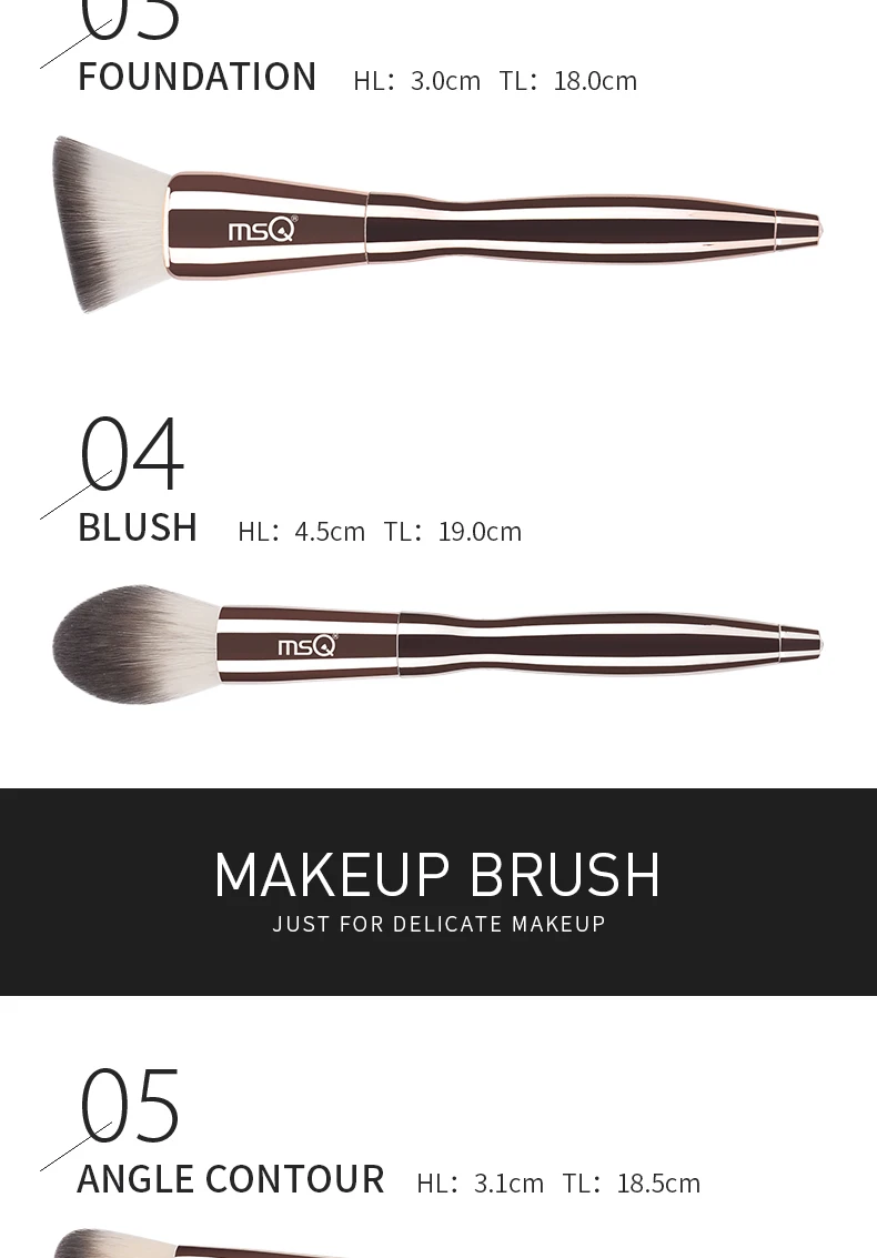 lidar com pincéis de maquiagem sombra em pó pincéis de maquiagem novidade professional msq 11 pcs diamante Grupo fundação make up cosméticos ferramenta 8 Beleza e saúde