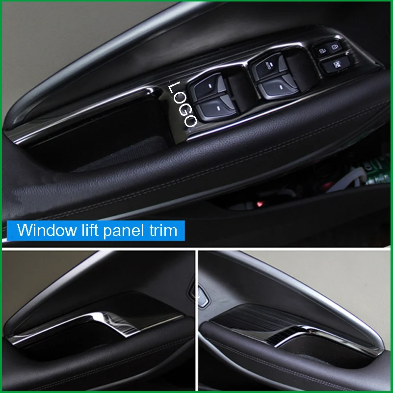For Hyundai Santa Fe Ix45 2013 2017 Left Hand Drive Car Interior Door Handle Armrest Window Lift Switch Control Panel Cover Trim