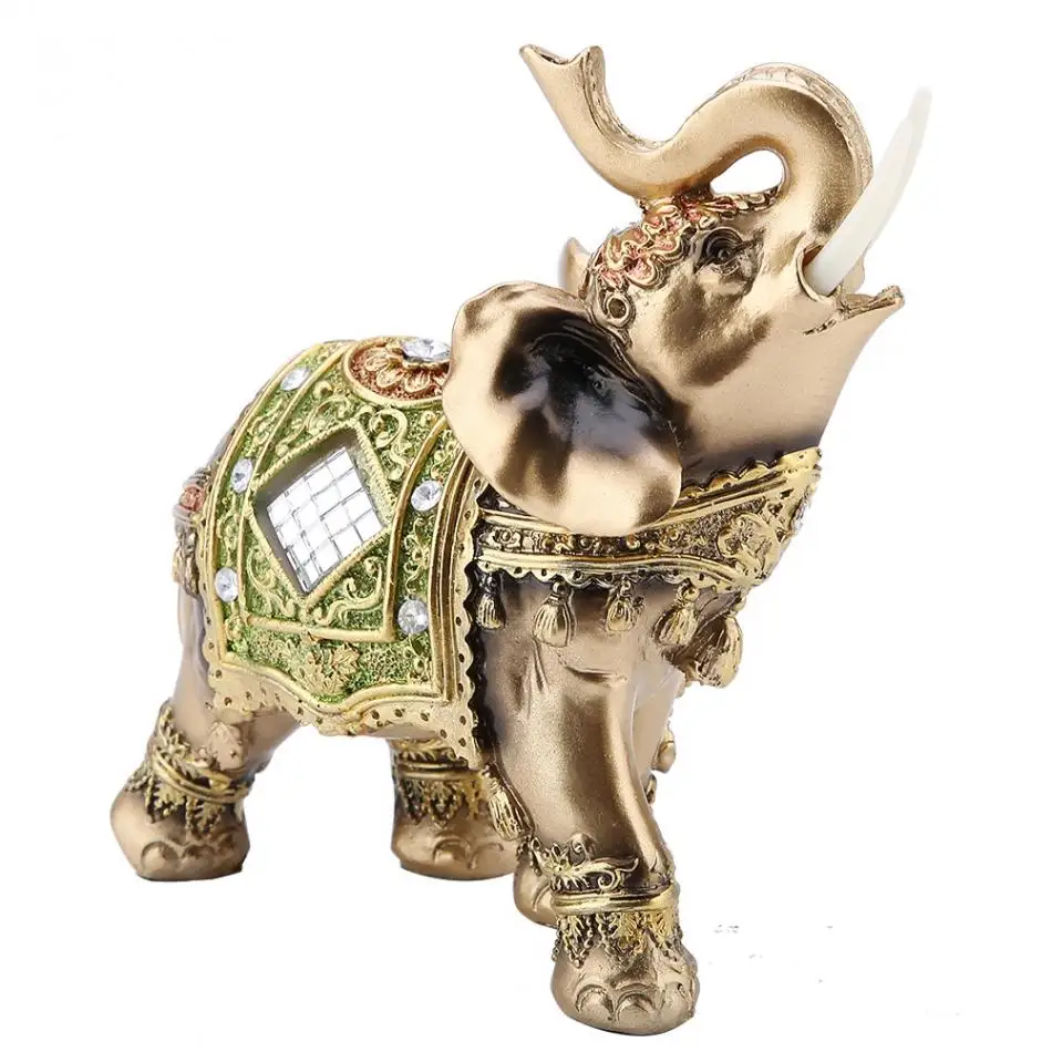 Лаки Фэн-шуй слон статуя скульптура богатство Статуэтка подарок украшение дома животные ремесла