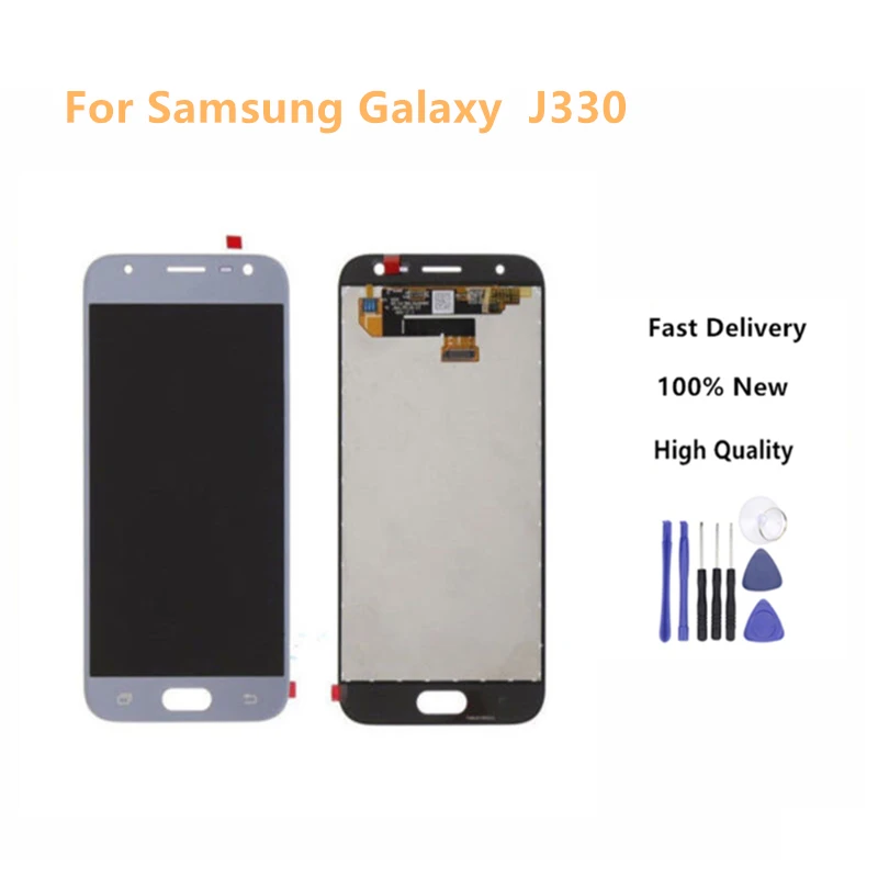 

LCD For Samsung Galaxy J3 2017 J330 J330F Phone LCD Display Touch Screen Digitizer Assembly With Brightness Control+Tools