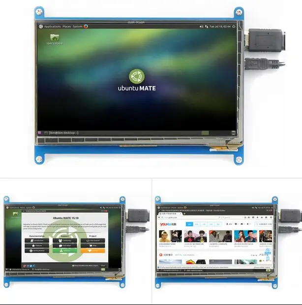 

7 inch touch screen 1024*600 Capacitive Touch Screen LCD, HDMI interface, supports various systems