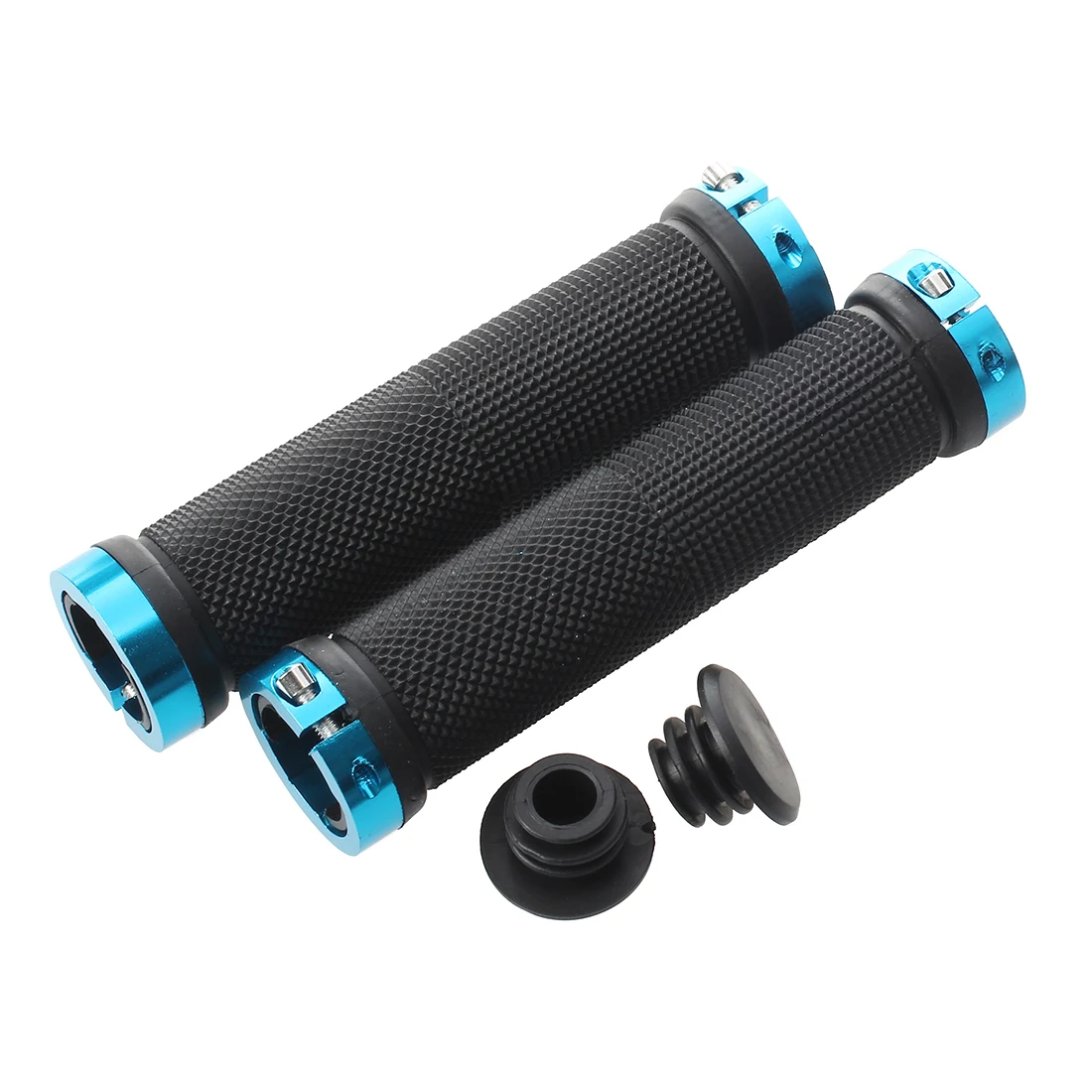 

2 X Handle Handlebar Lock-on for Bike Bicycle Blue
