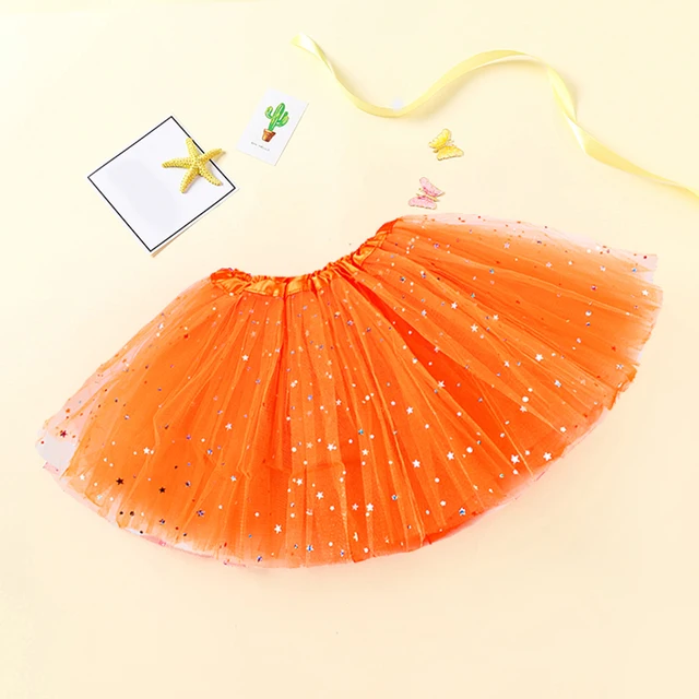0-8Y Baby Girls Kids Shiny Sparkle Pink Tutu Skirt Children Girl Party Tutus Tulle Pettiskirt Children Ballet Dance Mesh Skirts 2