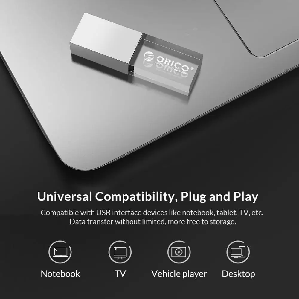 USB флеш накопитель ORICO 3 0 с кристаллом 64 ГБ 32 16 мини накопитель|USB флэш-накопители| |
