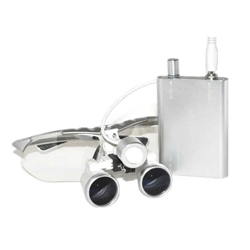 

2018 Hot 3.5X420mm Dental Surgical Loupe Magnifier, Binocular Magnifier with LED Head Light Lamp