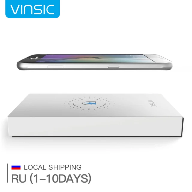 (Доставка Из России) Vinsic P8 12000 мАч Ци Беспроводной Зарядки Внешняя Батарея Банк Питания для Samsung S7 и Ци-Телефонов
