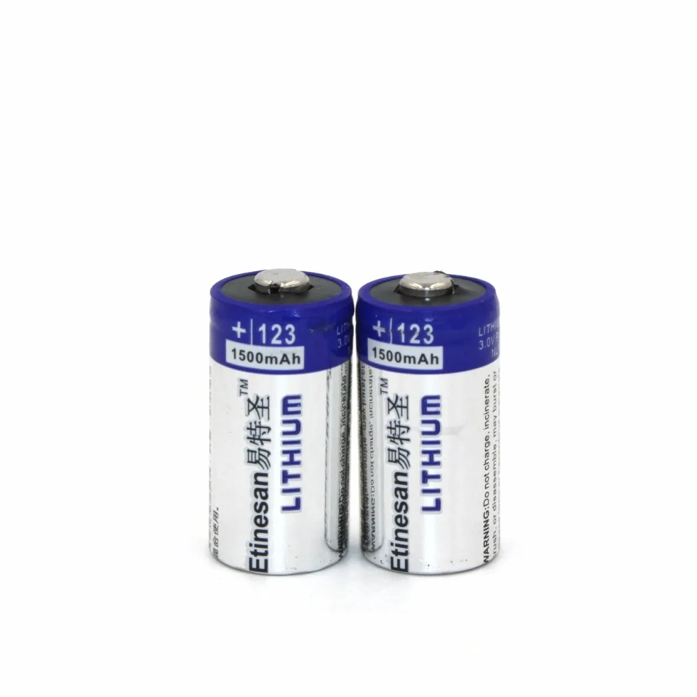 4 шт./лот Etinesan1500mAh литий CR123A 3 V литиевая фото Батарея EL123A CR17345 123 123a 3 вольт Батарея