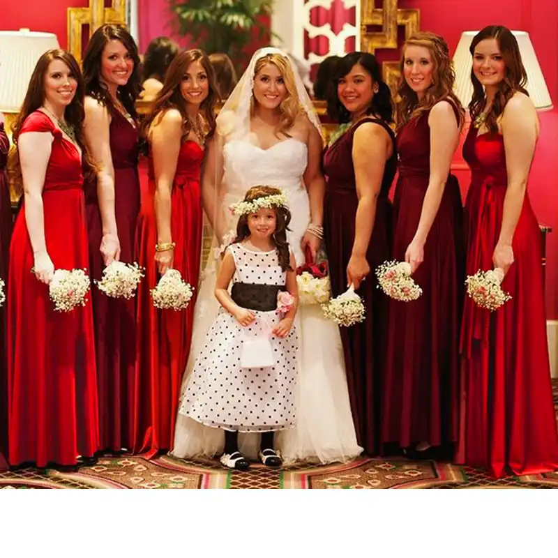 ruby bridesmaid dresses
