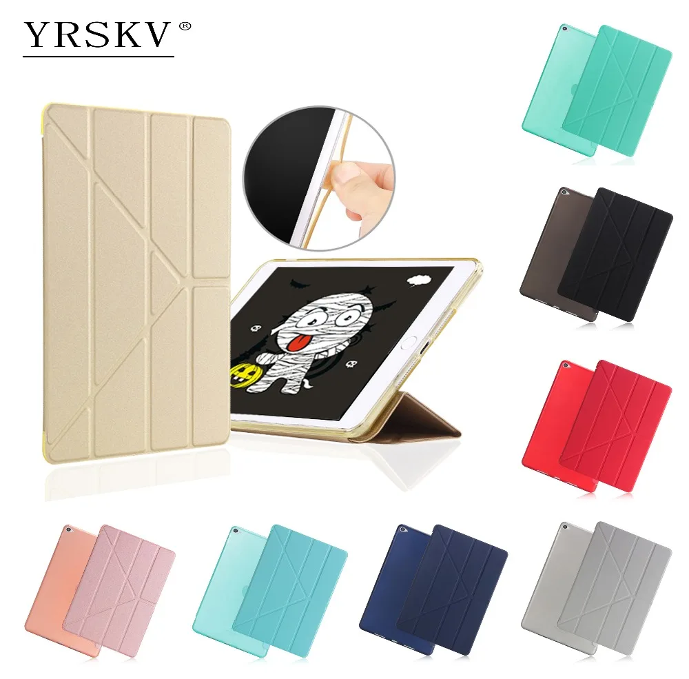 

Case for iPad Air 2 (2014) YRSKV PU Leather+TPU Rear Cover Smart Auto Sleep Wake Tablet Case For Apple iPad Air 2 : A1566`A1567