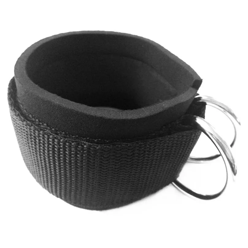 New Men Sport 2PC Sports Ankle Anchor Strap Double D-ring Gym Leg Pulley Strap Lifting Fitness Ankle Support #3d28 (1)