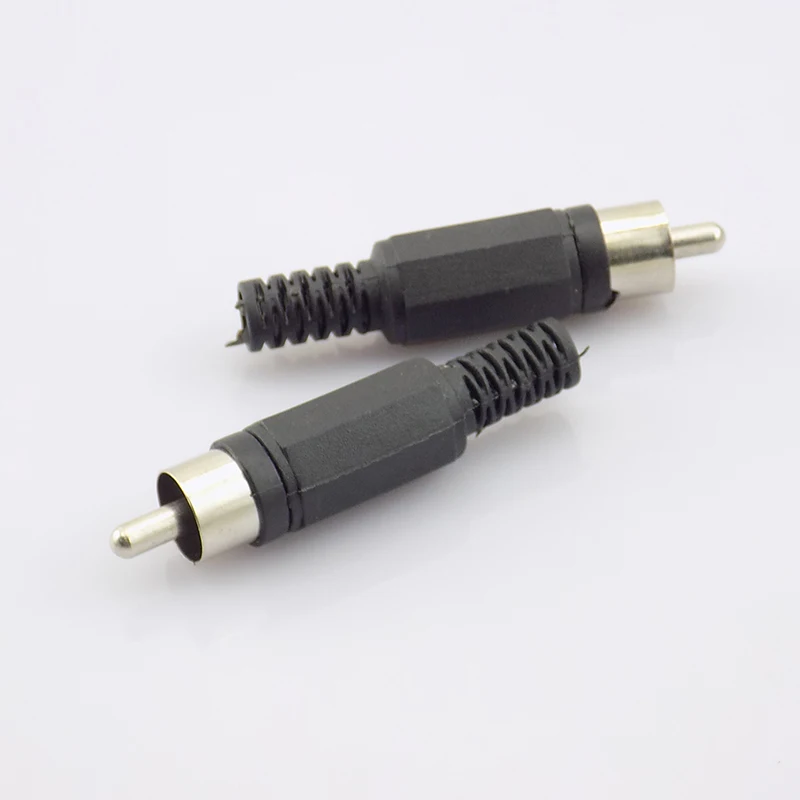 

Gakaki 100pcs RCA Connector Male AC Plug Jack to Cabling Audio Adapter for CCTV Security Camera System DVR NVR