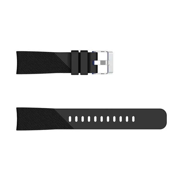 Новинка, мягкий силиконовый ремешок для часов, сменный ремешок для samsung Galaxy Watch, 42 мм, SM-R810, ремешок на запястье, умные часы, браслет, браслет - Цвет ремешка: Черный
