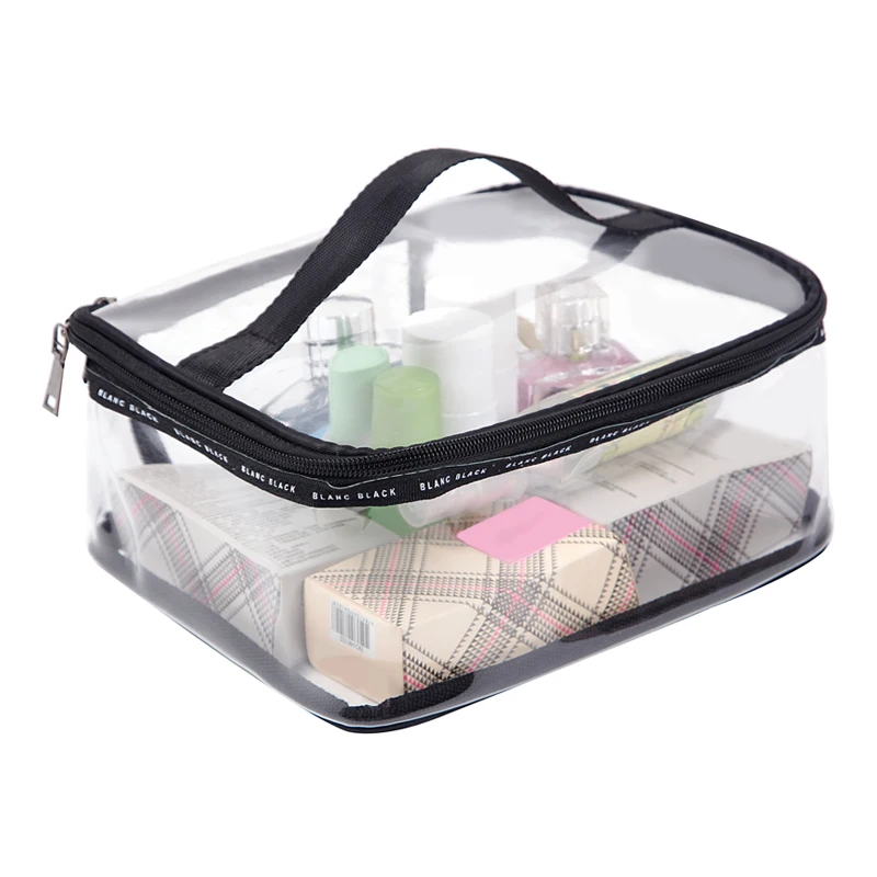 On Sale PVC Transparent Cosmetic Bags Women's travel Waterproof Clear
