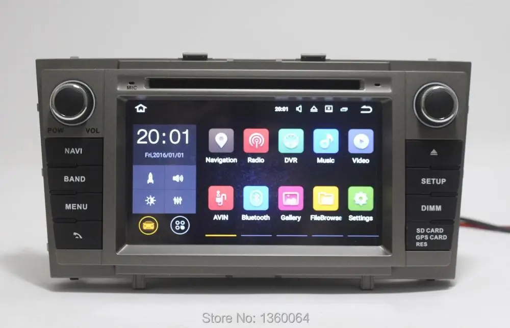 Clearance Nedehe 2G RAM Quad core Android 7.1 Car DVD For Toyota Avensis 2009 2010 2011 2012 2013 car radio head unit gps navigation wifi 9